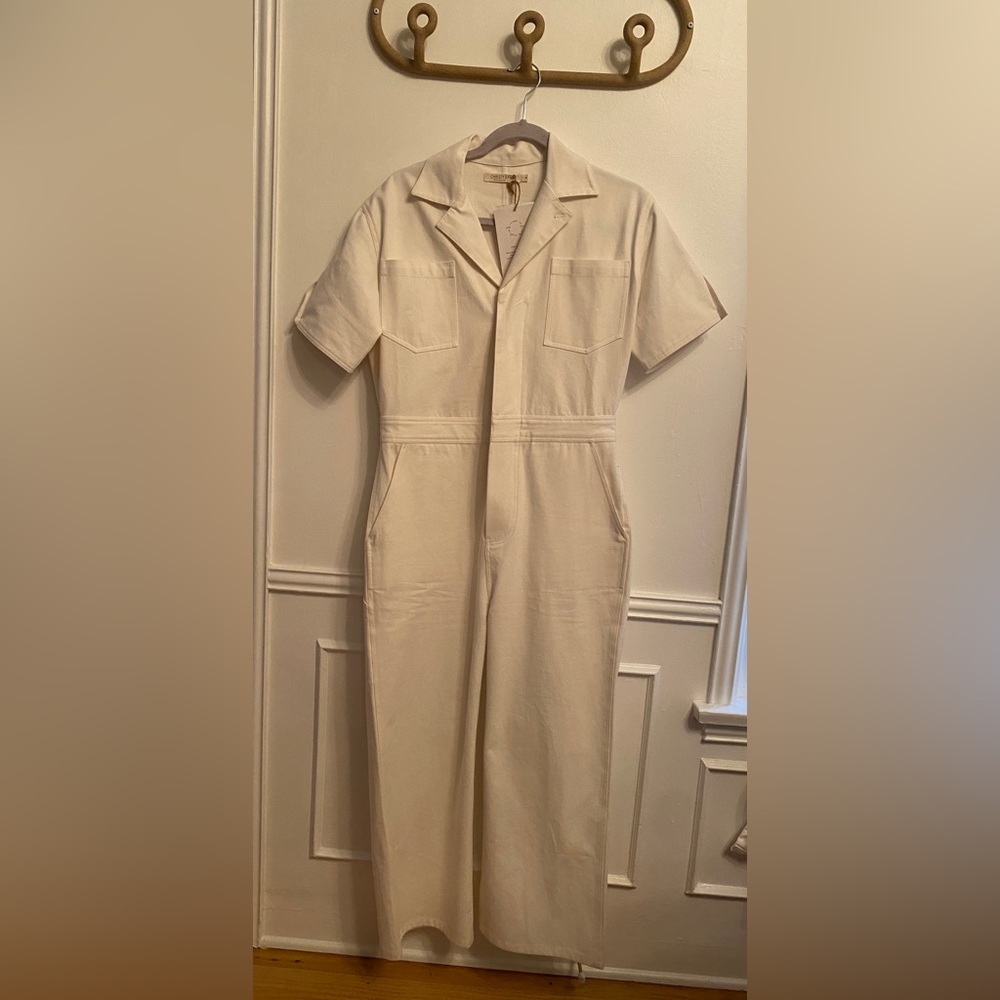 Christy Dawn, “The Penny” Jumpsuit. White (Alabaster). XS